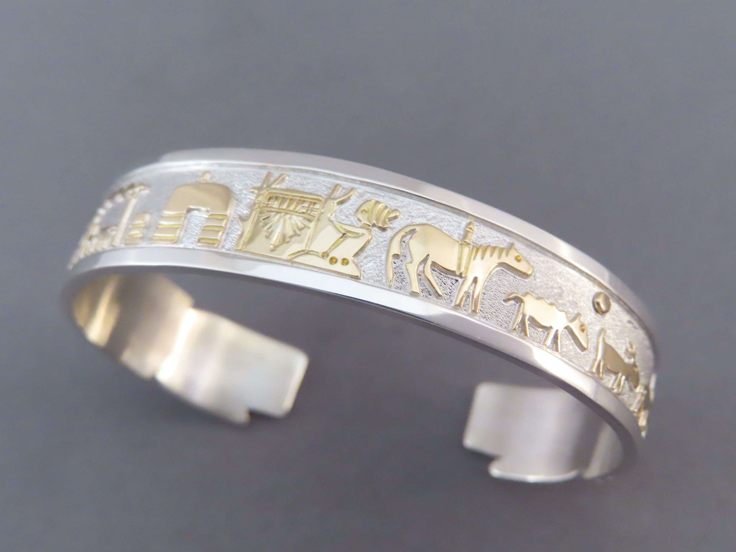 Gold & Silver ‘Storyteller’ Bracelet by Robert Taylor