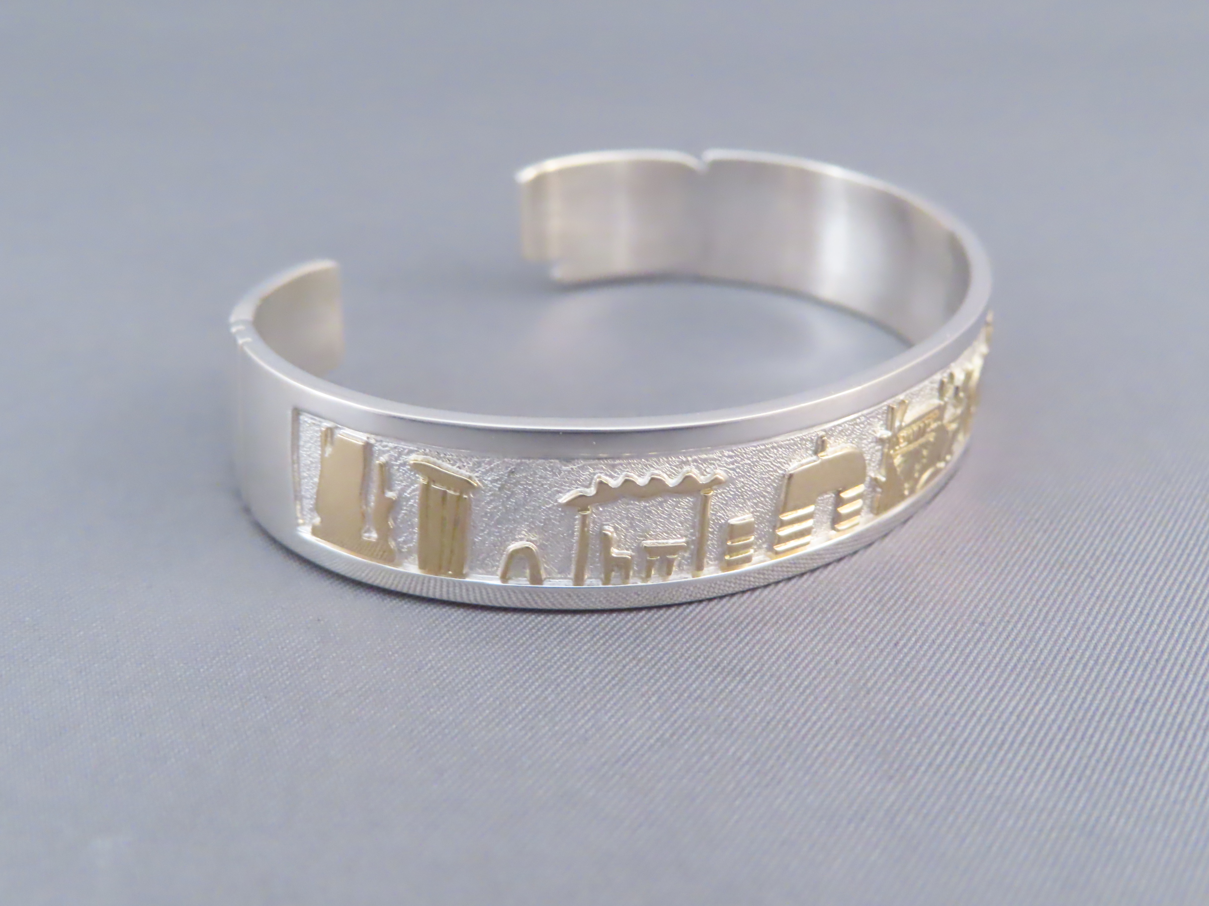 Gold & Silver ‘Storyteller’ Bracelet by Robert Taylor