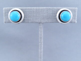 Sleeping Beauty Turquoise Sterling Silver Earrings