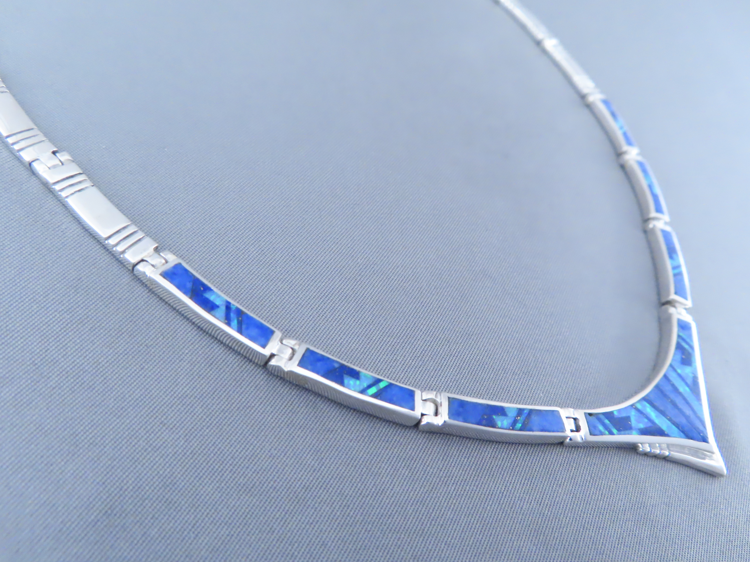 Lapis & Opal Inlay Necklace