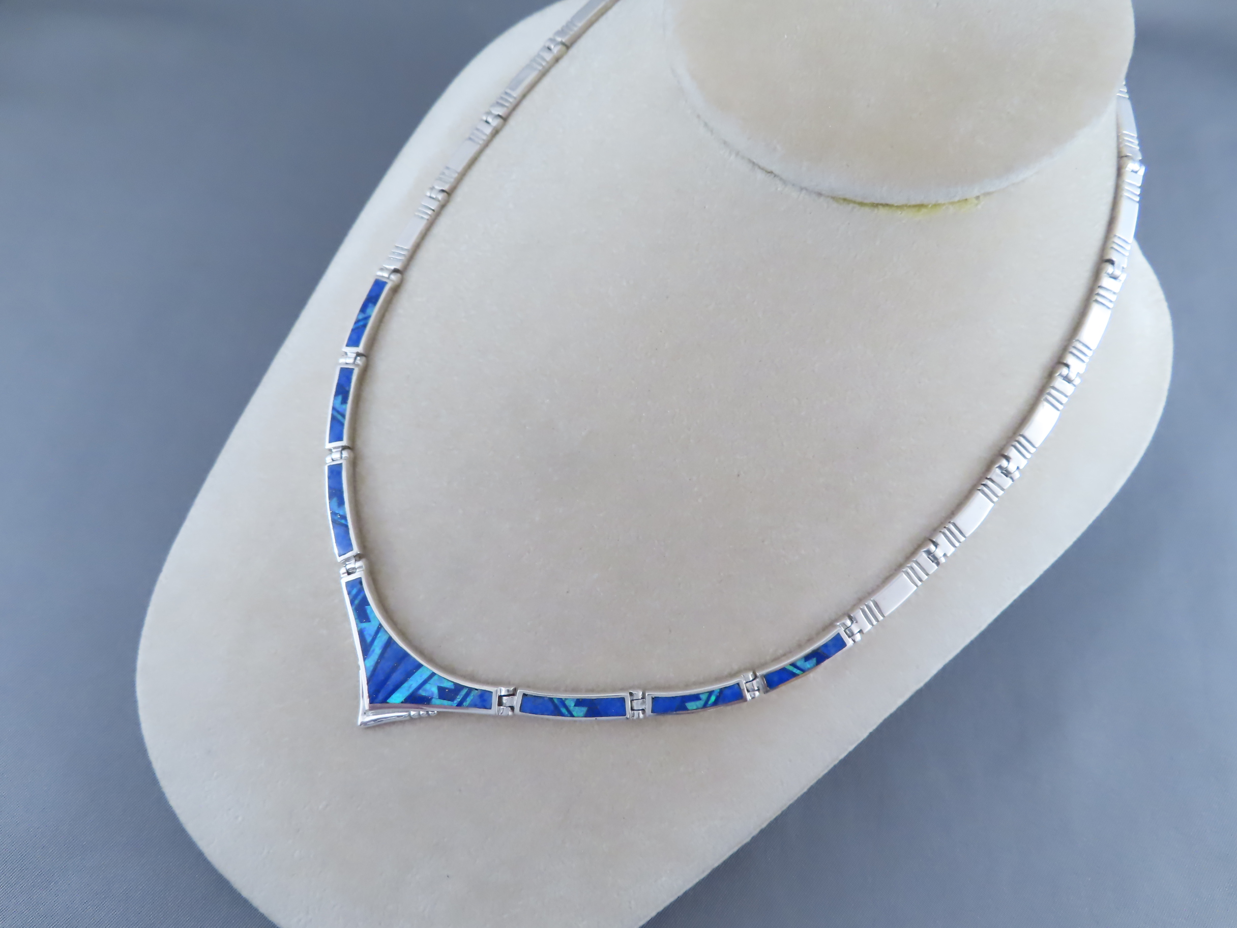 Lapis & Opal Inlay Necklace