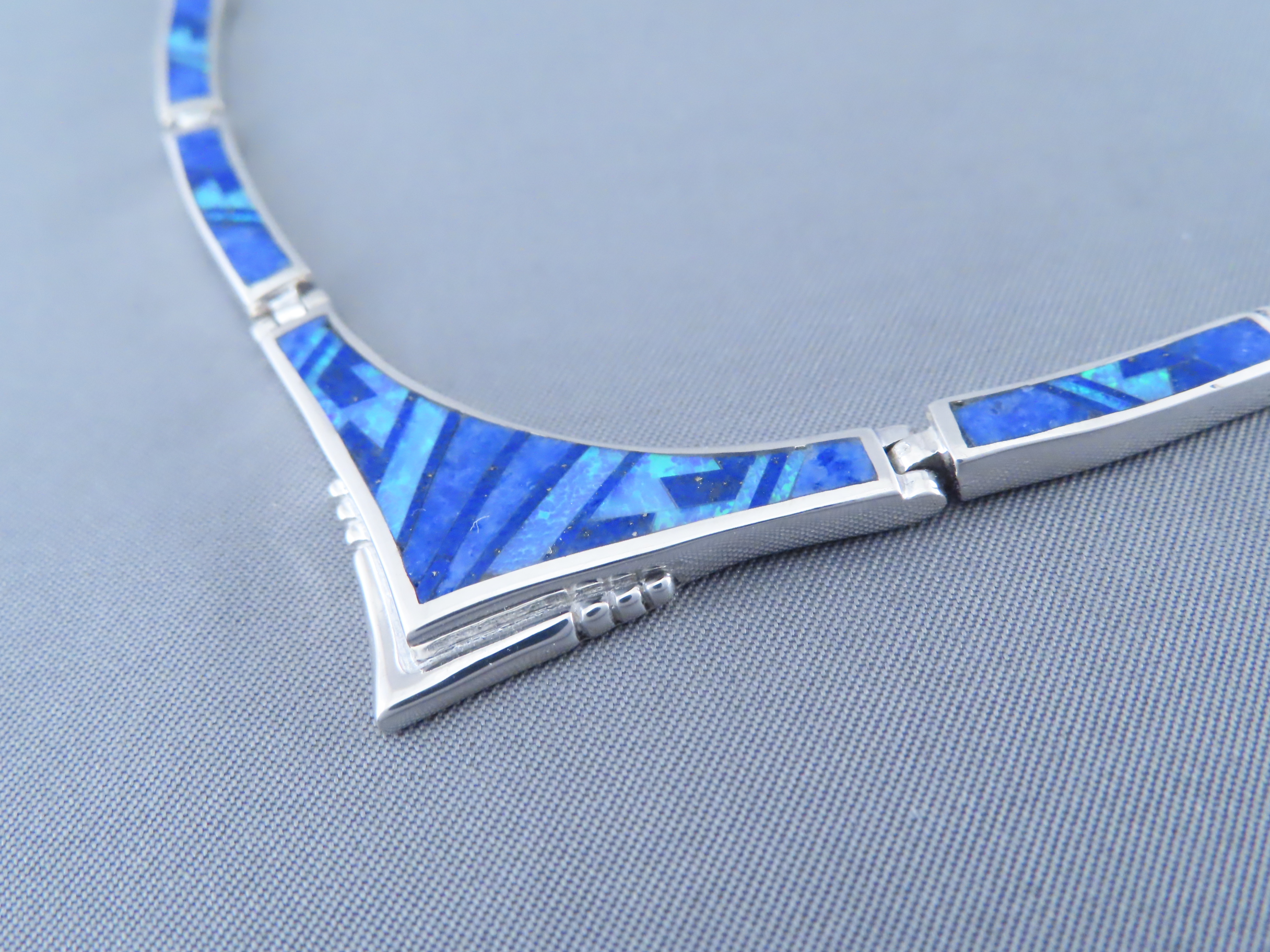 Lapis & Opal Inlay Necklace