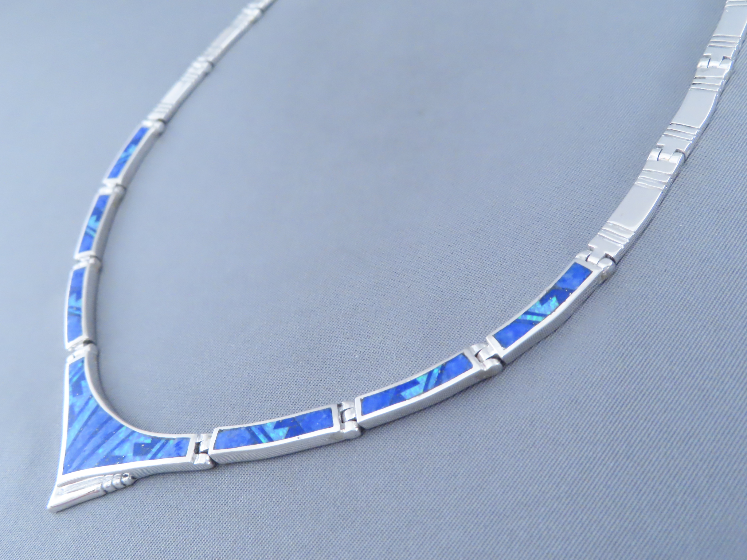 Lapis & Opal Inlay Necklace