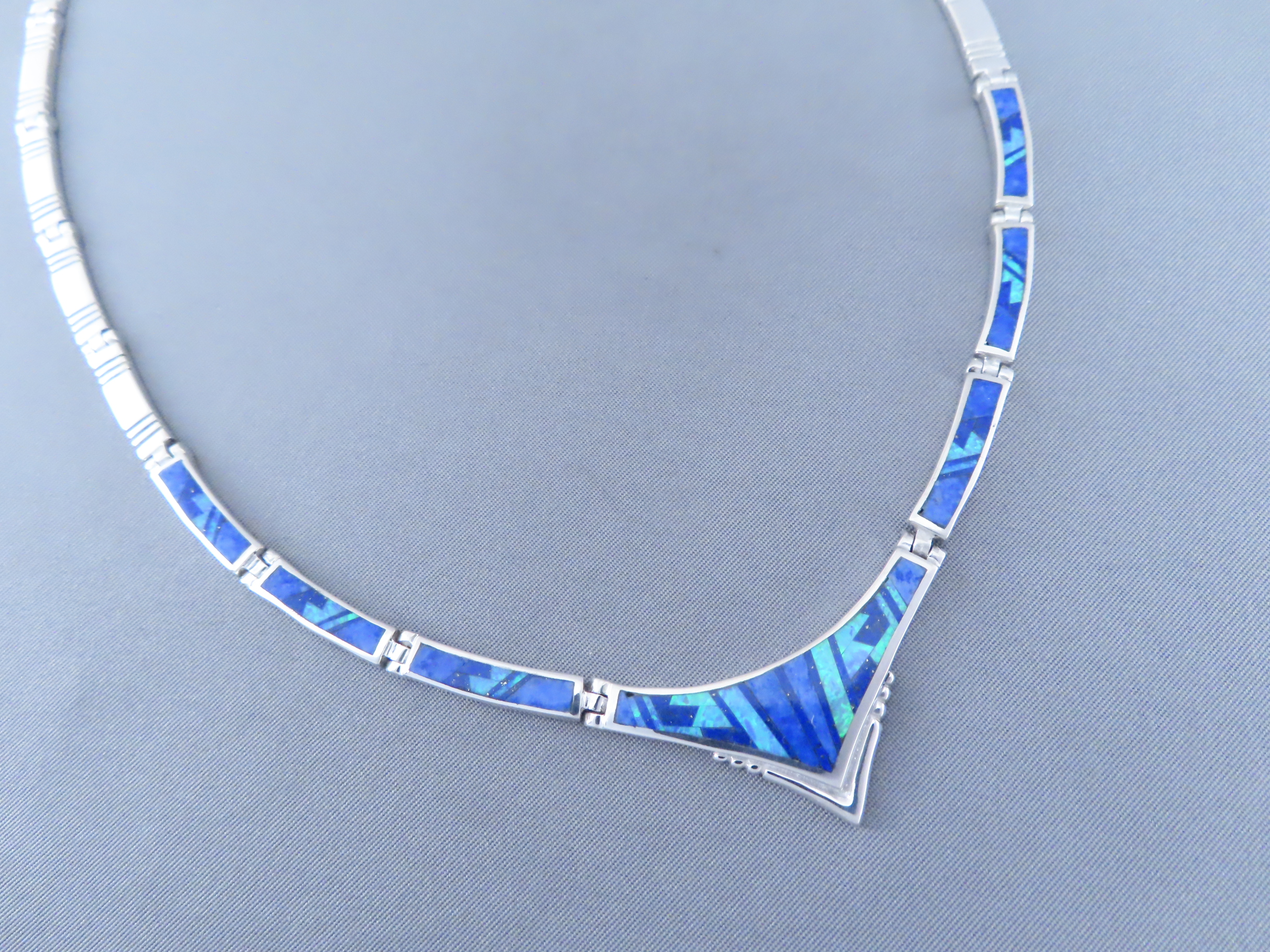 Lapis & Opal Inlay Necklace