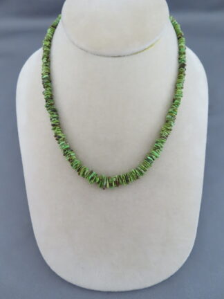 Gaspeite Necklace by Artie Yellowhorse