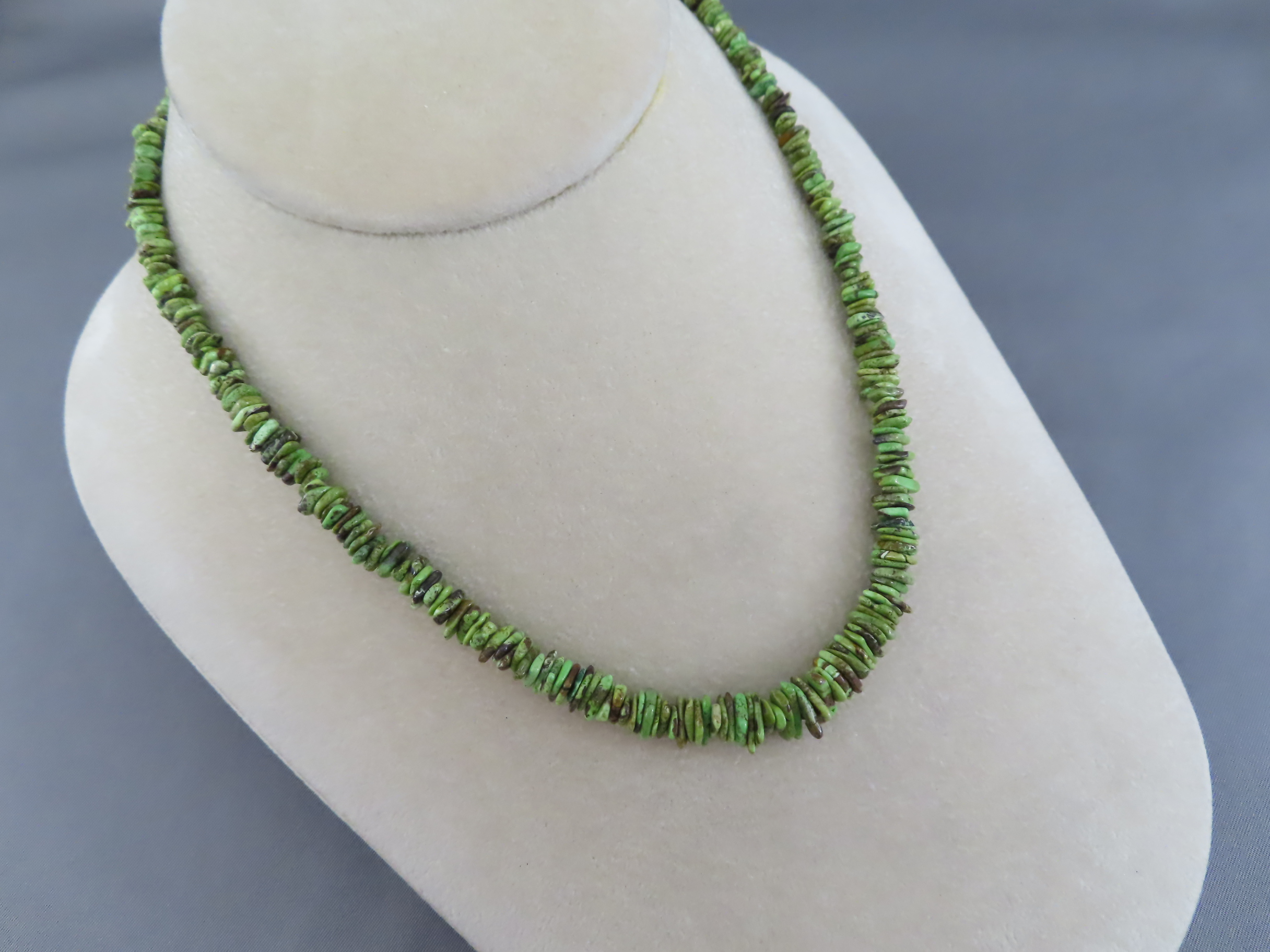 Gaspeite Necklace by Artie Yellowhorse