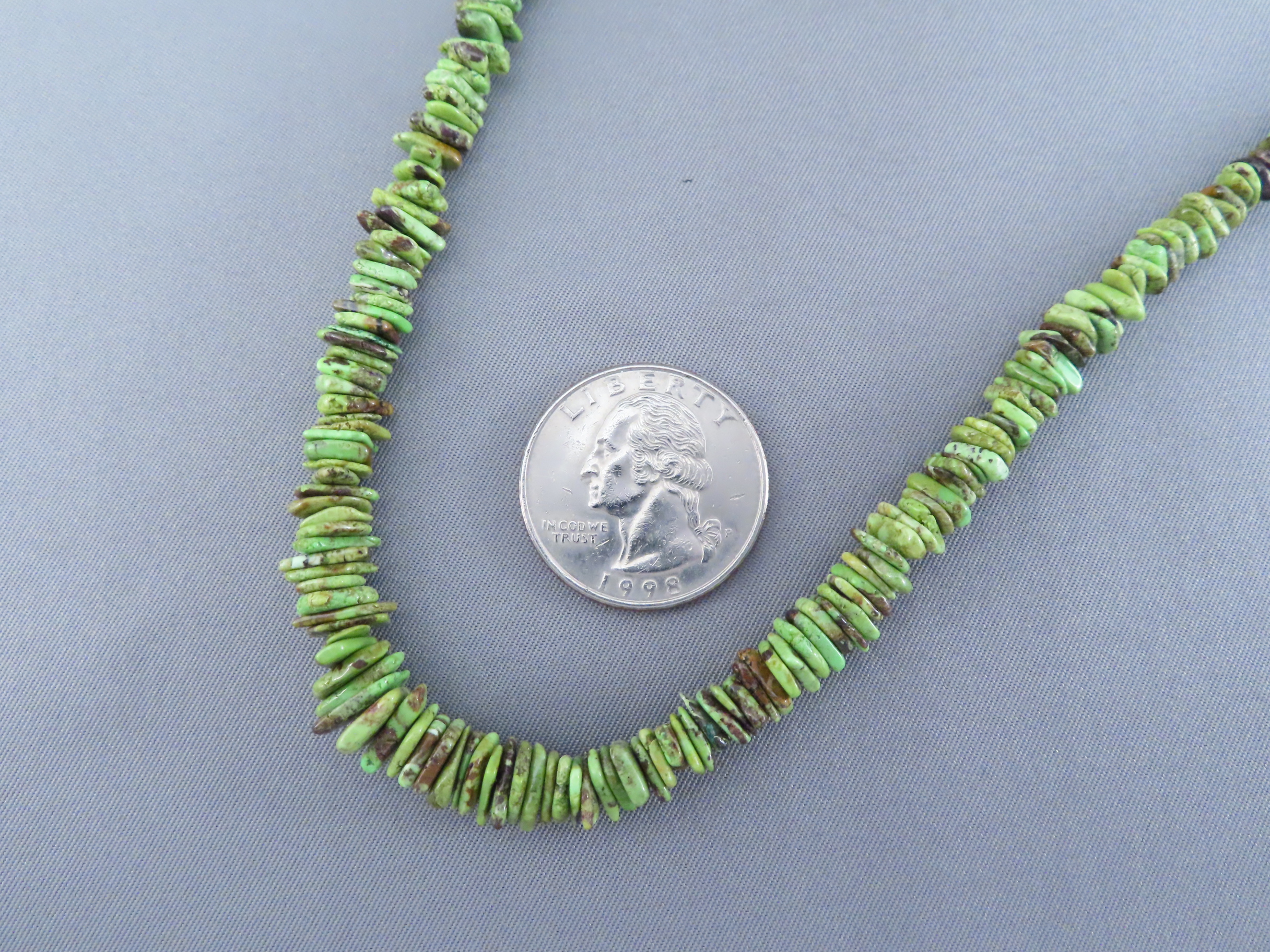 Gaspeite Necklace by Artie Yellowhorse