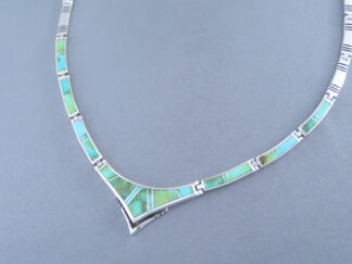 Necklace with Sonoran Gold Turquoise Inlay
