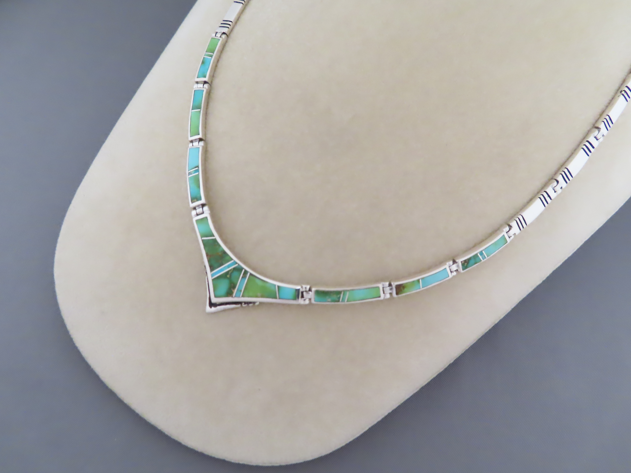 Necklace with Sonoran Gold Turquoise Inlay