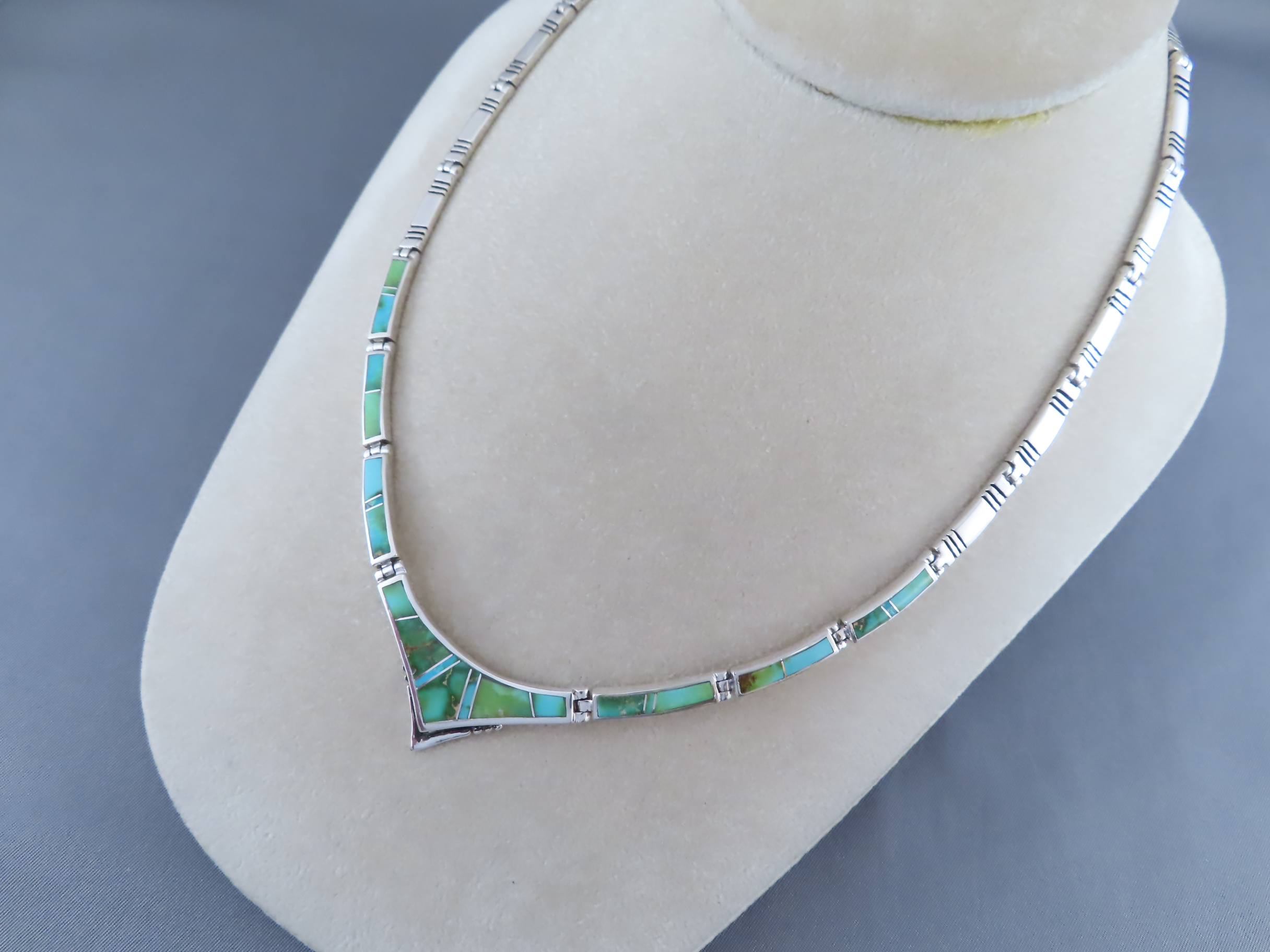 Necklace with Sonoran Gold Turquoise Inlay
