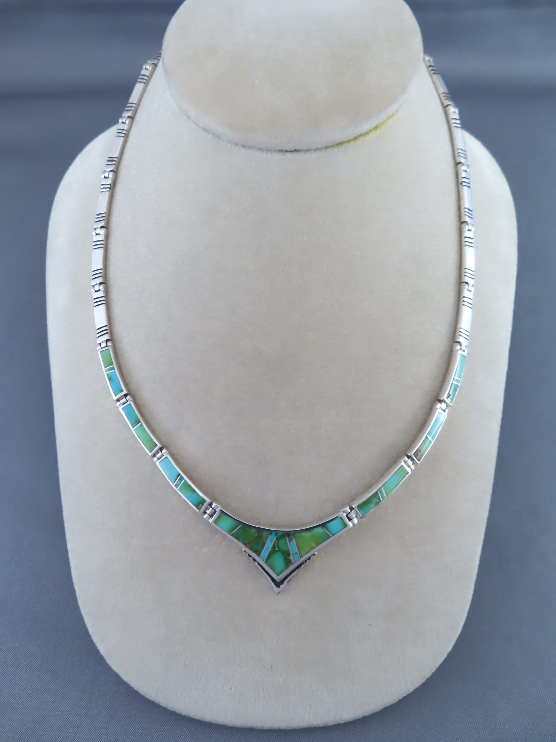 Necklace with Sonoran Gold Turquoise Inlay