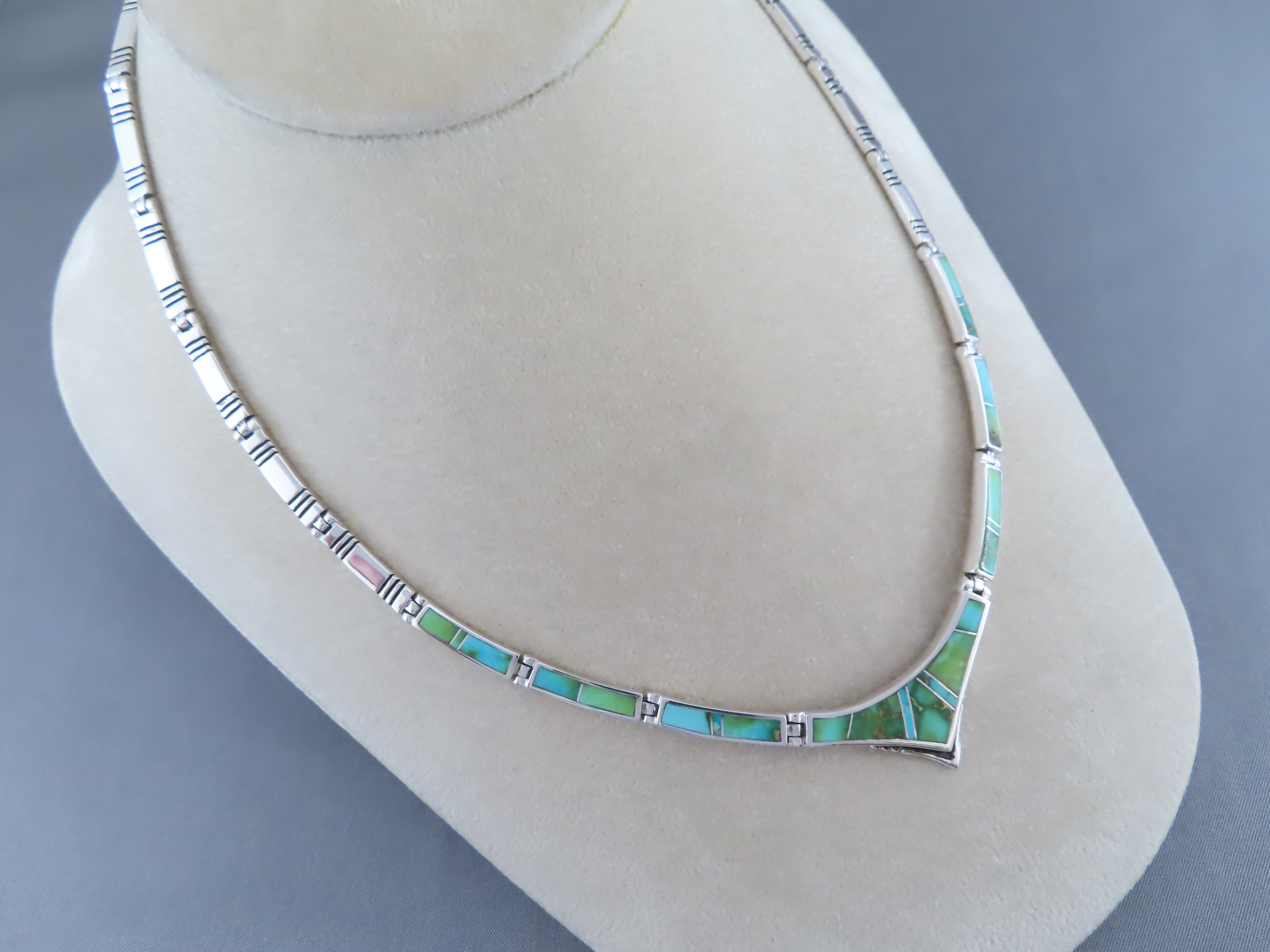 Necklace with Sonoran Gold Turquoise Inlay
