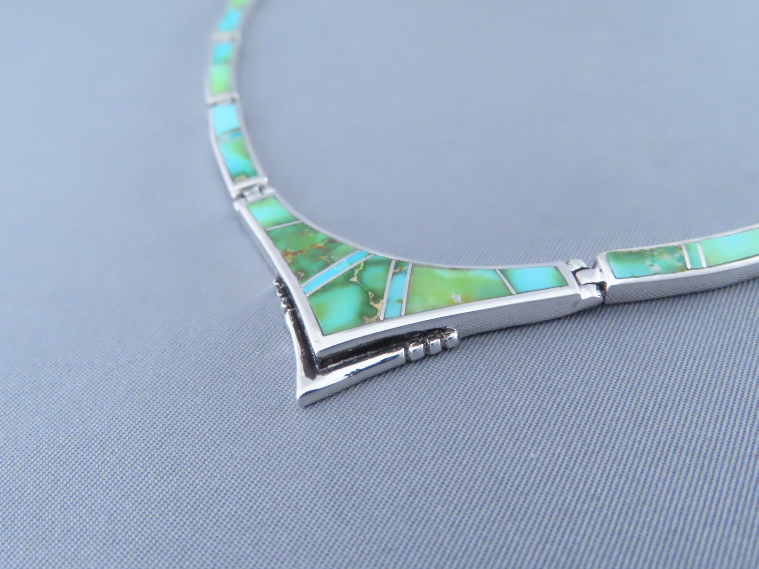 Necklace with Sonoran Gold Turquoise Inlay