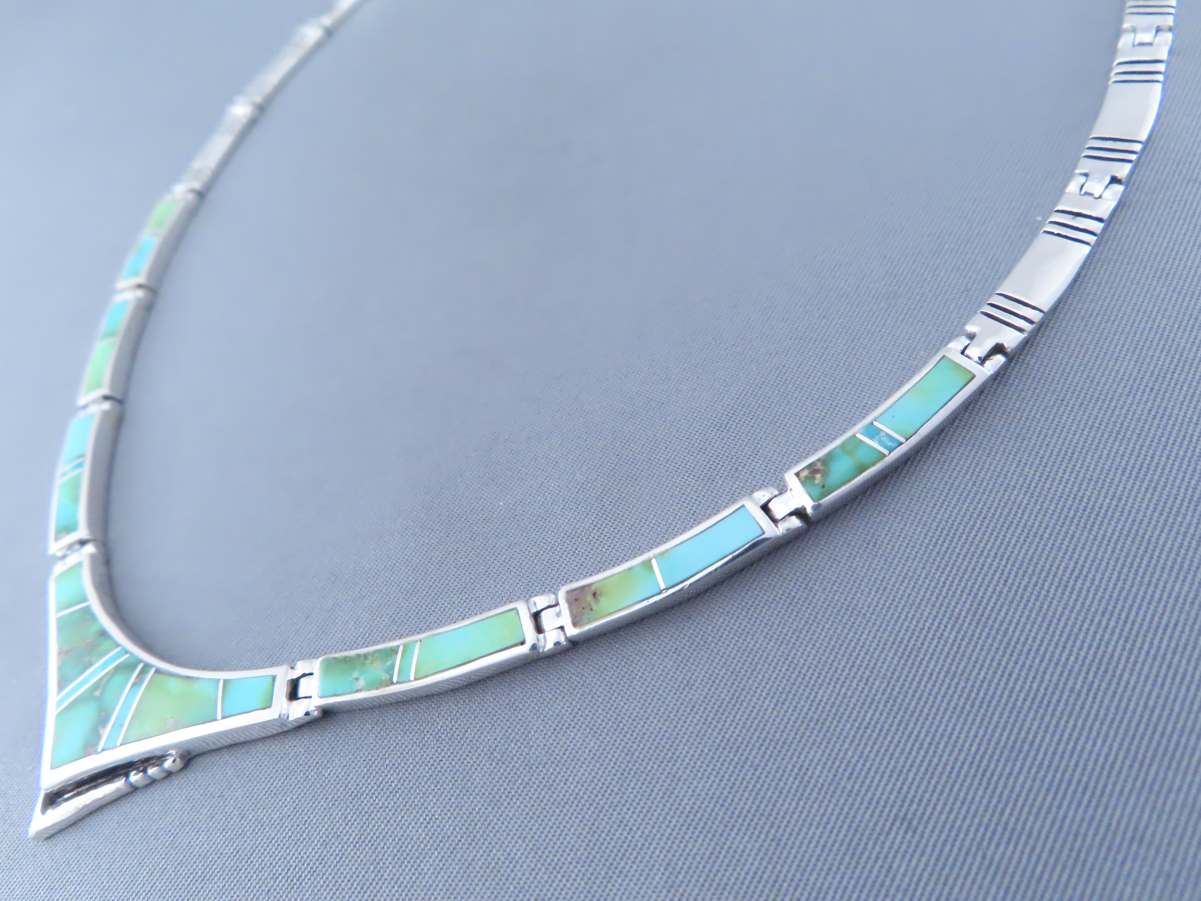Necklace with Sonoran Gold Turquoise Inlay