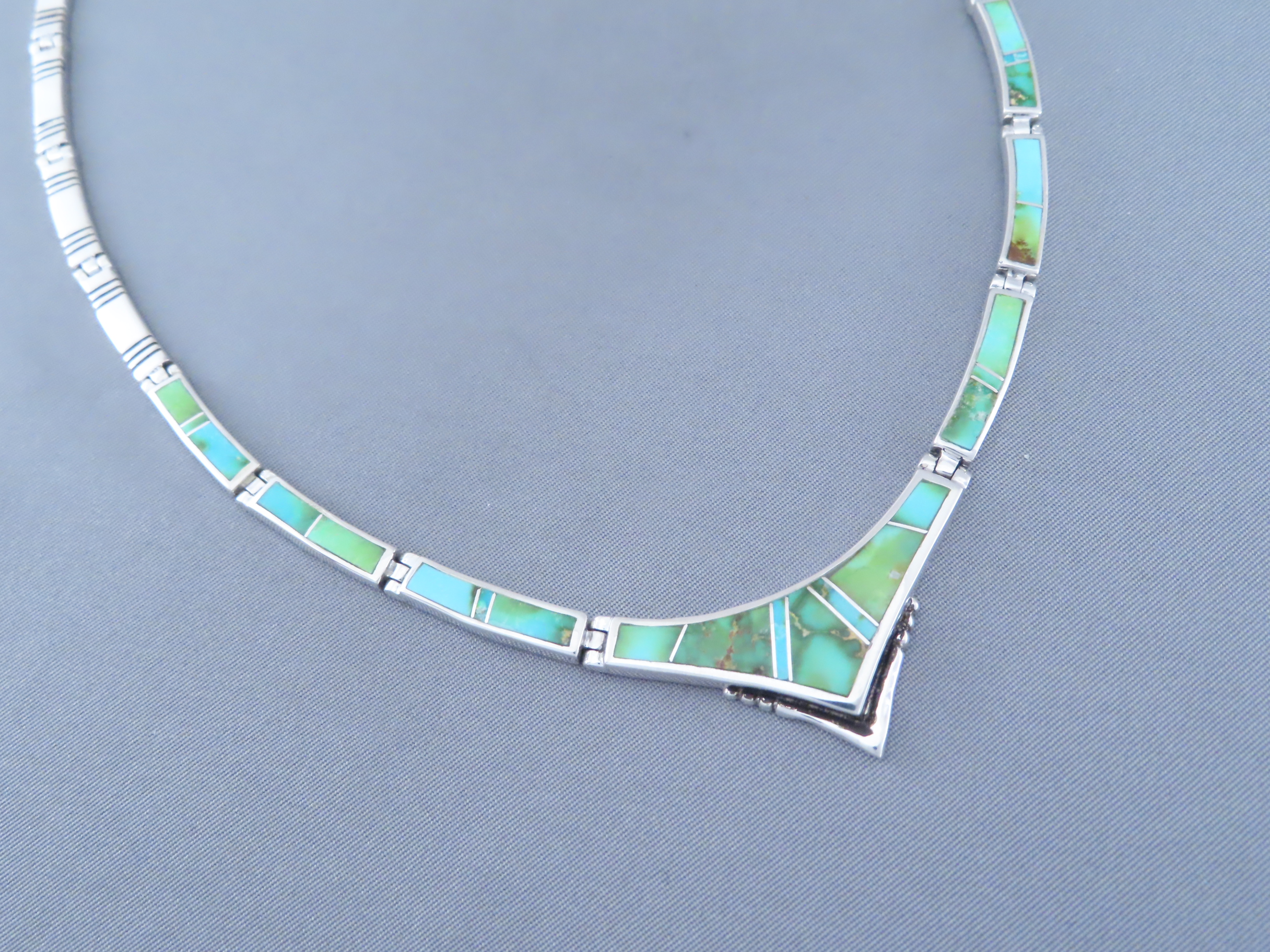 Necklace with Sonoran Gold Turquoise Inlay