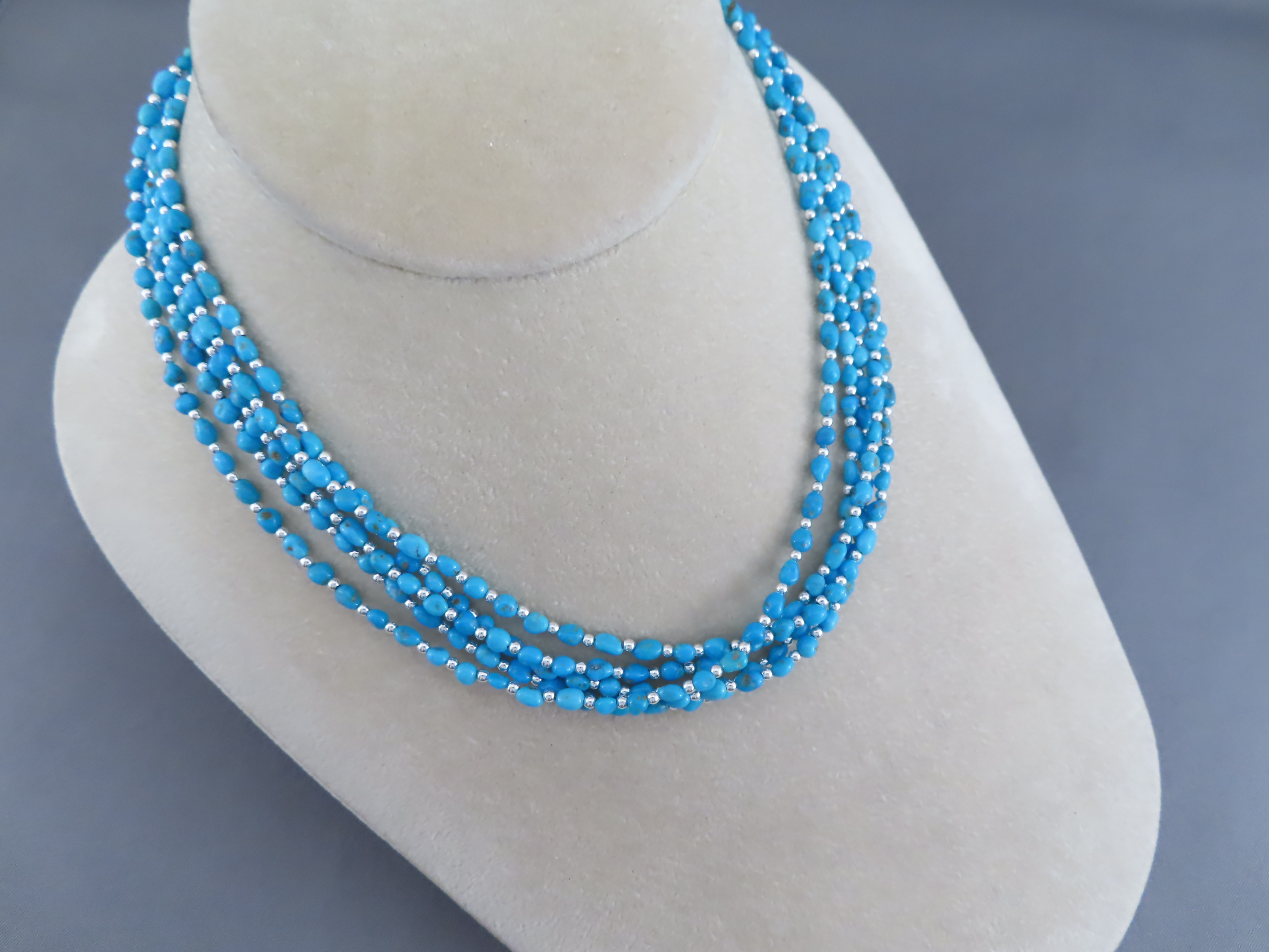 Multi-Strand Sleeping Beauty Turquoise Necklace – Yellowhorse