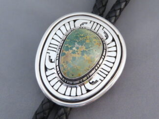 Darling Darlene Turquoise Bolo Tie by Leonard Nez
