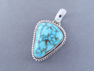 Kingman Turquoise Pendant by Artie Yellowhorse (smaller)