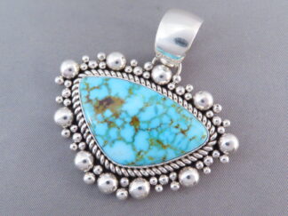 Kingman Turquoise & Sterling Silver Pendant