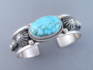 Sterling Silver Kingman Turquoise Bracelet