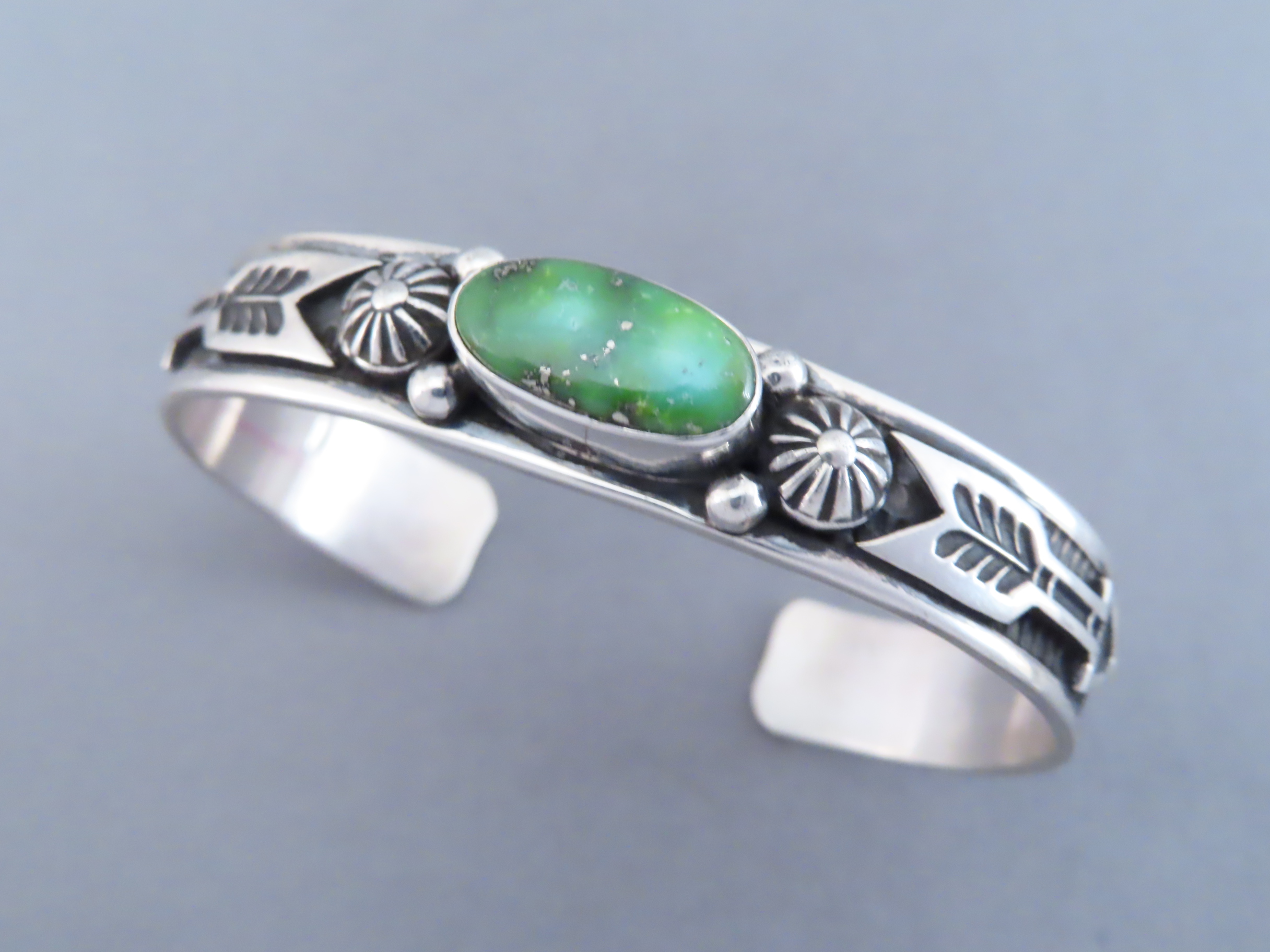 Narrow Sonoran Gold Turquoise Bracelet by Albert Jake