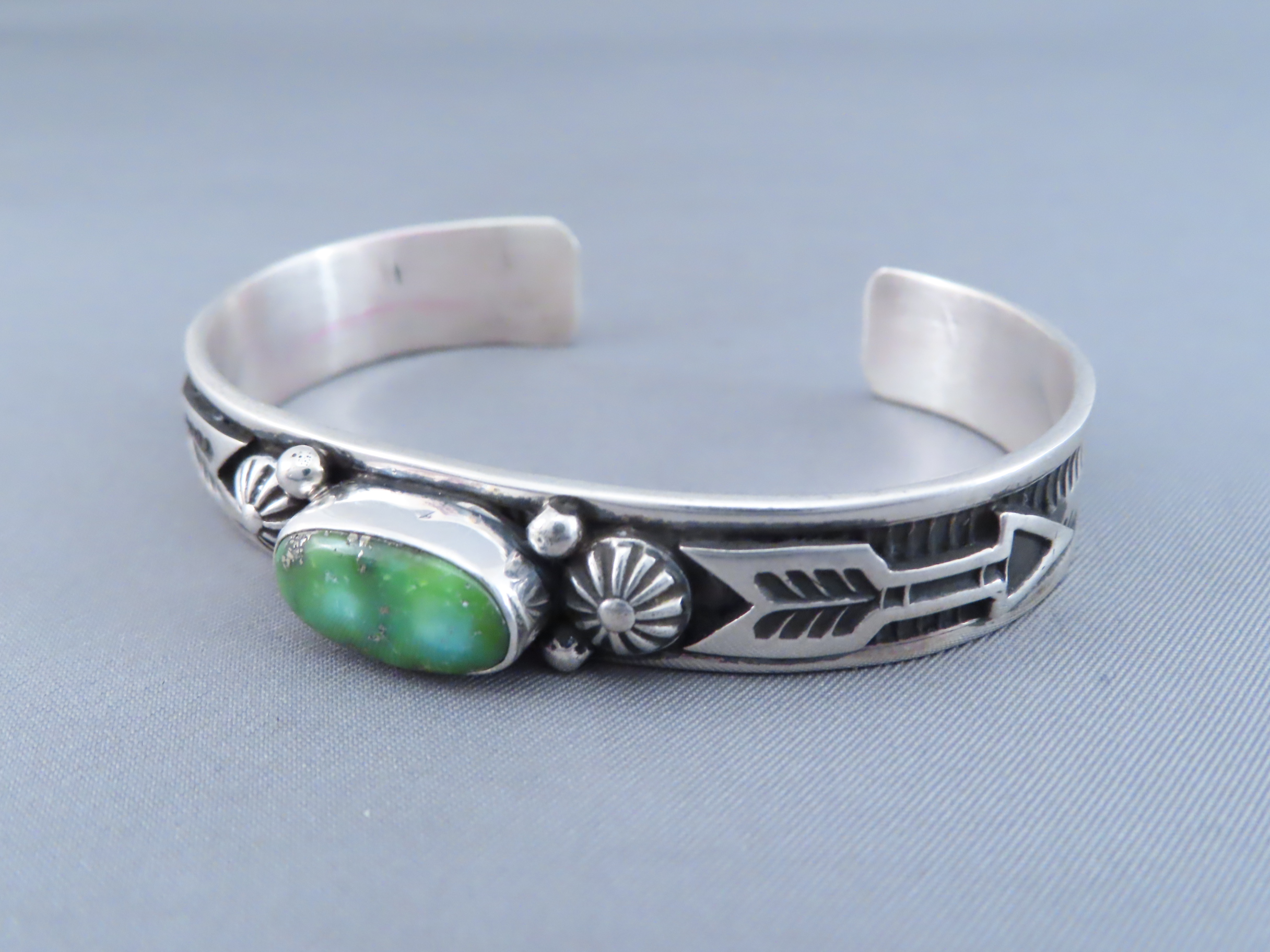 Narrow Sonoran Gold Turquoise Bracelet by Albert Jake