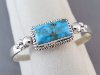 Kingman Turquoise Cuff Bracelet by Artie Yellowhorse