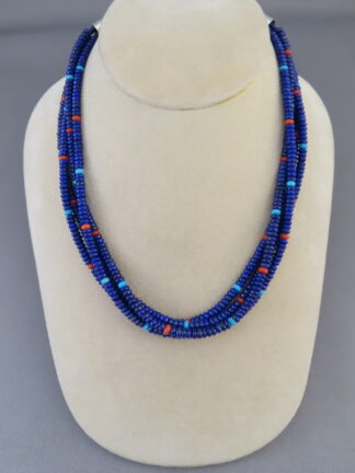 Lapis Necklace by Desiree Yellowhorse