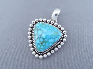 Smaller Turquoise Pendant by Artie Yellowhorse (Kingman)